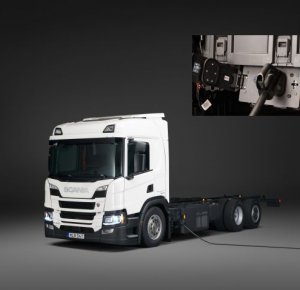 Scania's nieuwe hybride truck met een elektrisch bereik van 60 km.